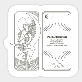 Meteorite Collector "Observed Fall: Peckelsheim" Meteorite Sticker